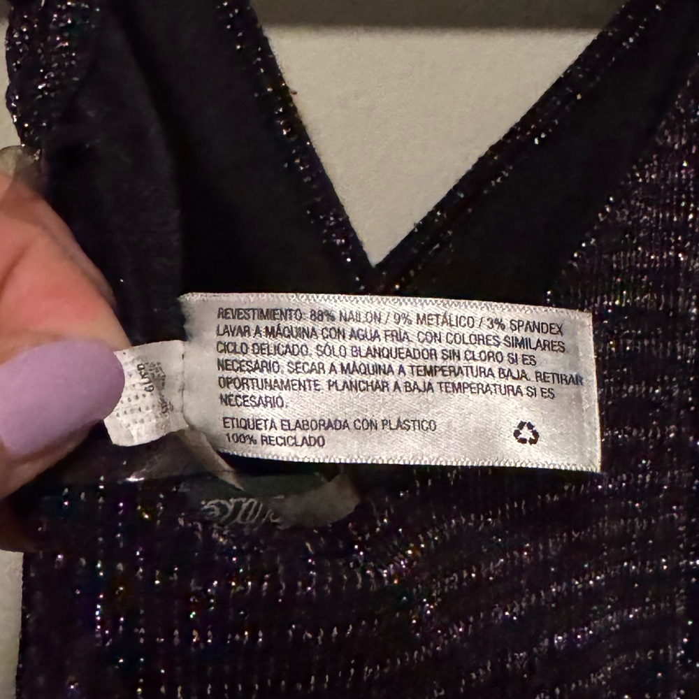 GUC Wild Fable Multicolor Metallic Sleeveless Jumpsuit - Picture 12 of 12